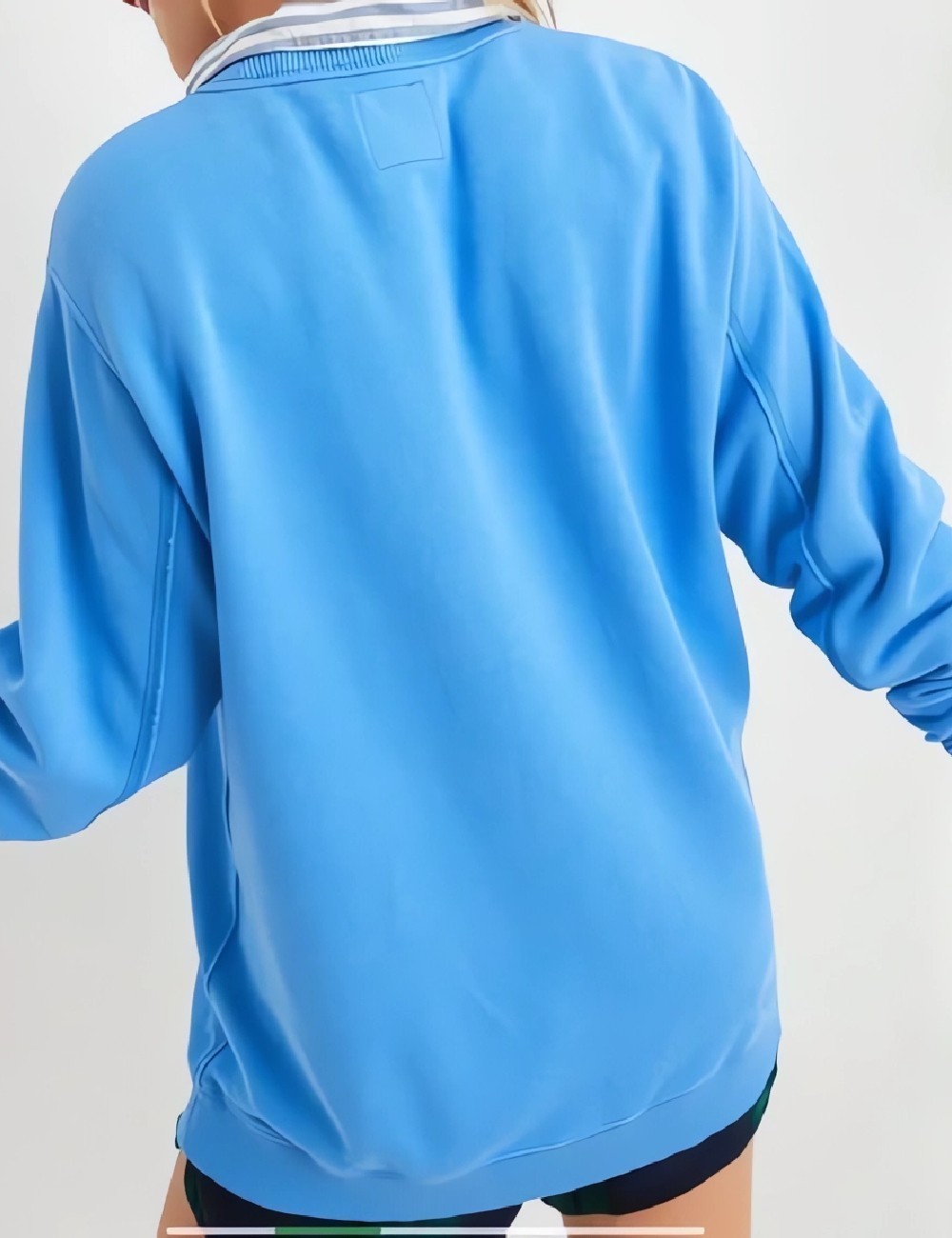 Bluza Oversize Aerie, albastru - 1 | YEO