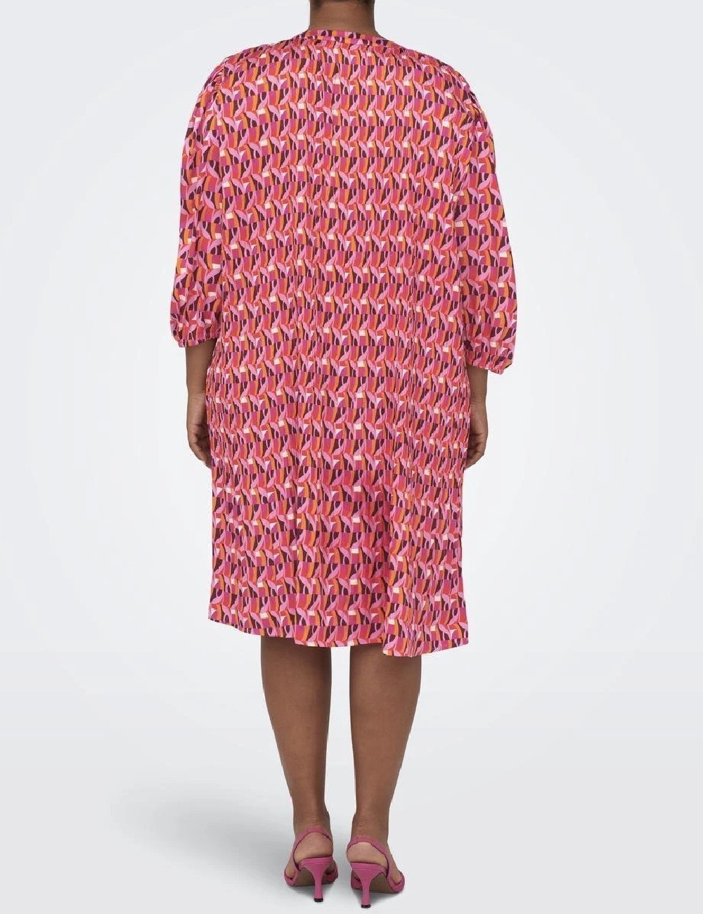 Rochie medie Only Carmakoma, roz - 1 | YEO