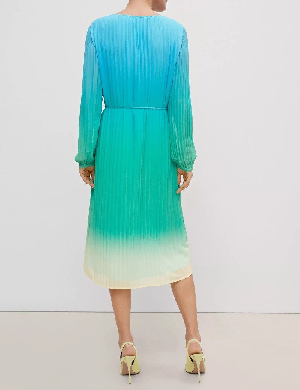 Rochie medie Comma, turcoaz - 1 | YEO