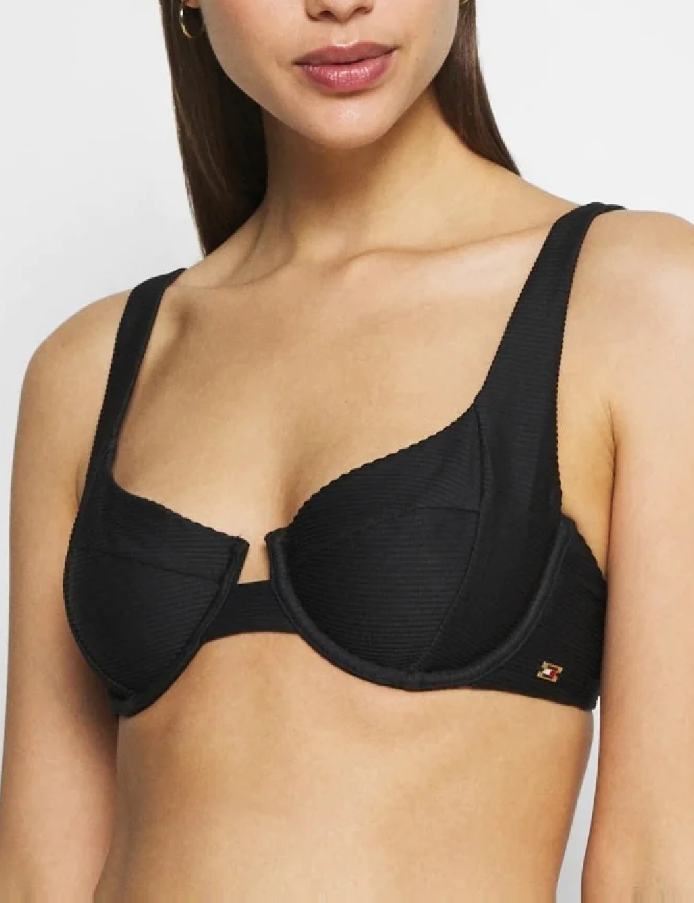 Sutien de baie Tommy Hilfiger, negru