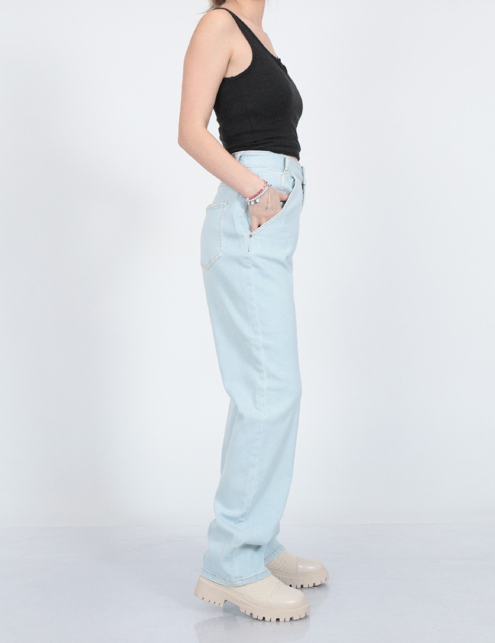 Blugi Noisy May, albastru - 1 | YEO