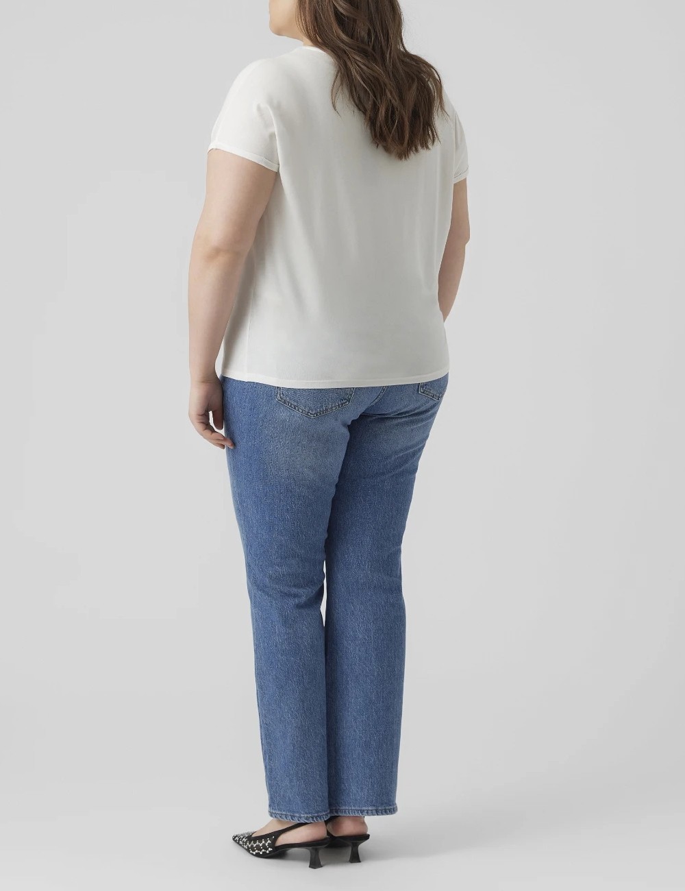 Tricou Vero Moda Curve, alb - 1 | YEO