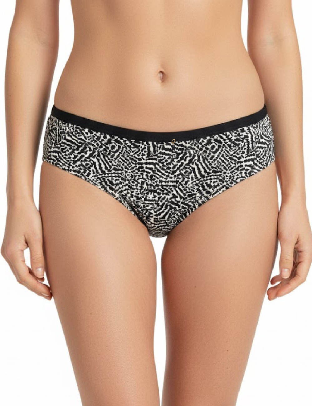 Chilot de  baie Bon a Parte, crem/negru