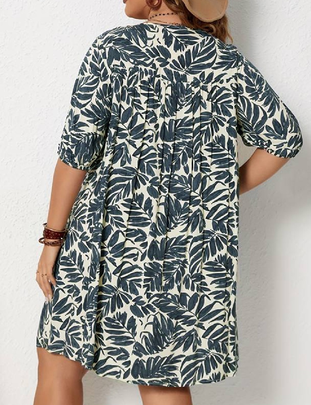Rochie scurta Rusttydustty, albastru - 1 | YEO
