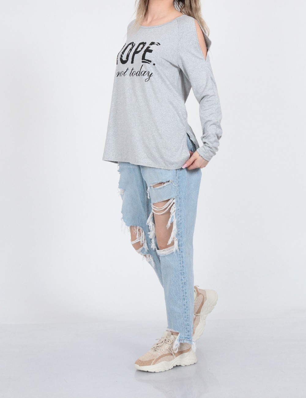 Bluza SHEIN, gri - 1 | YEO