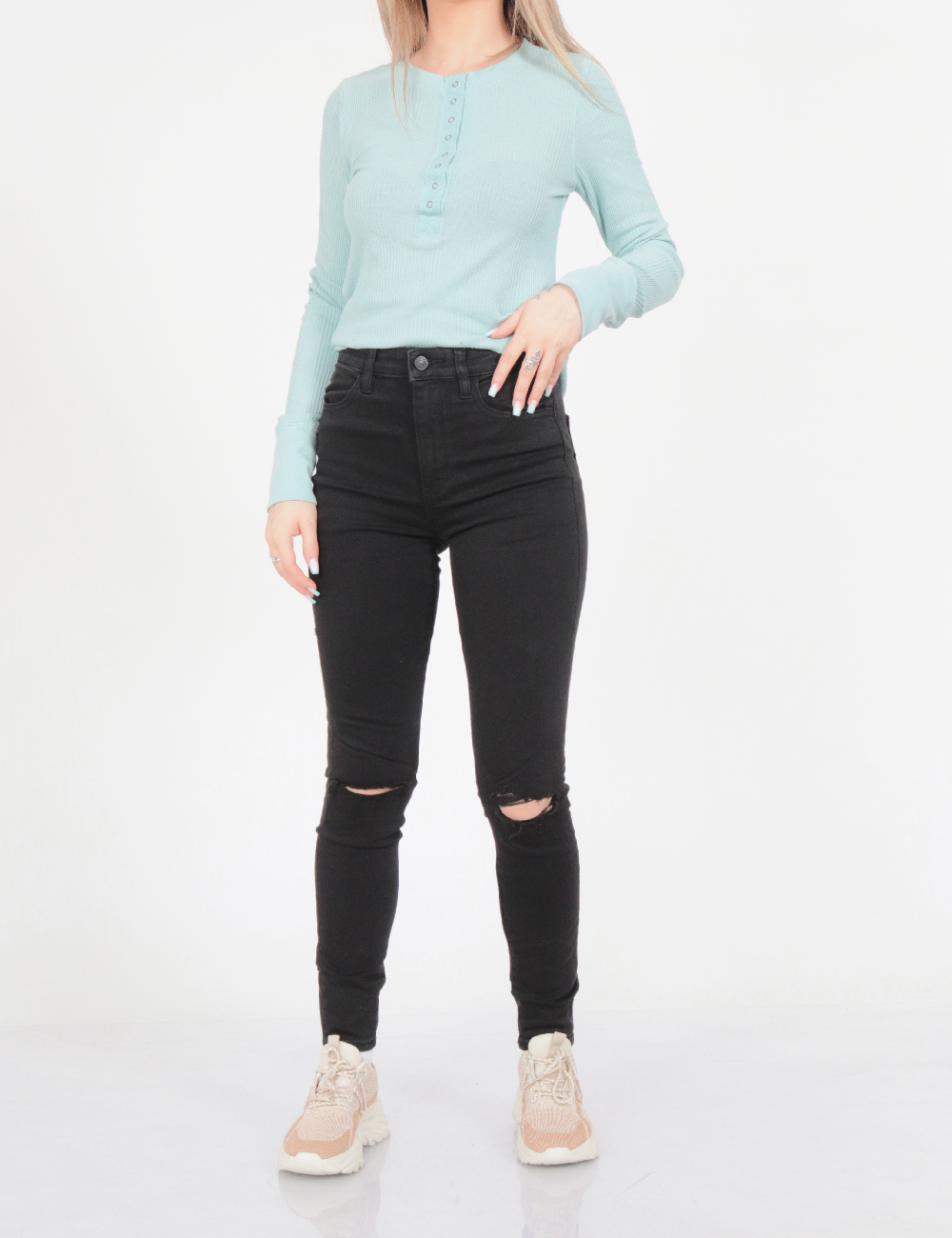 Blugi American Eagle, negru