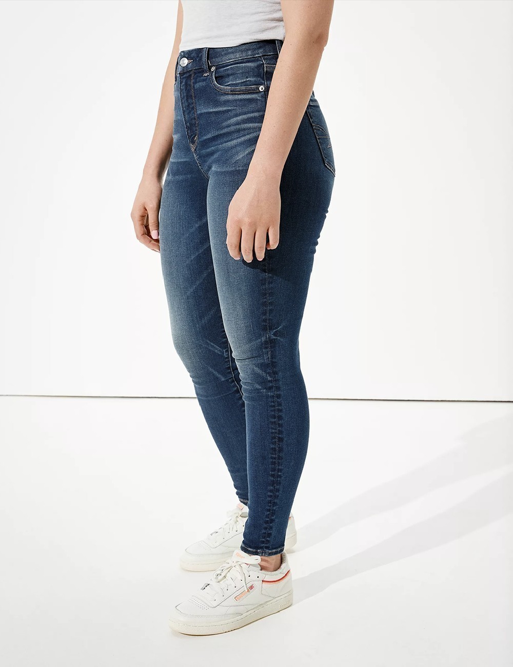 Blugi American Eagle, albastru - 1 | YEO
