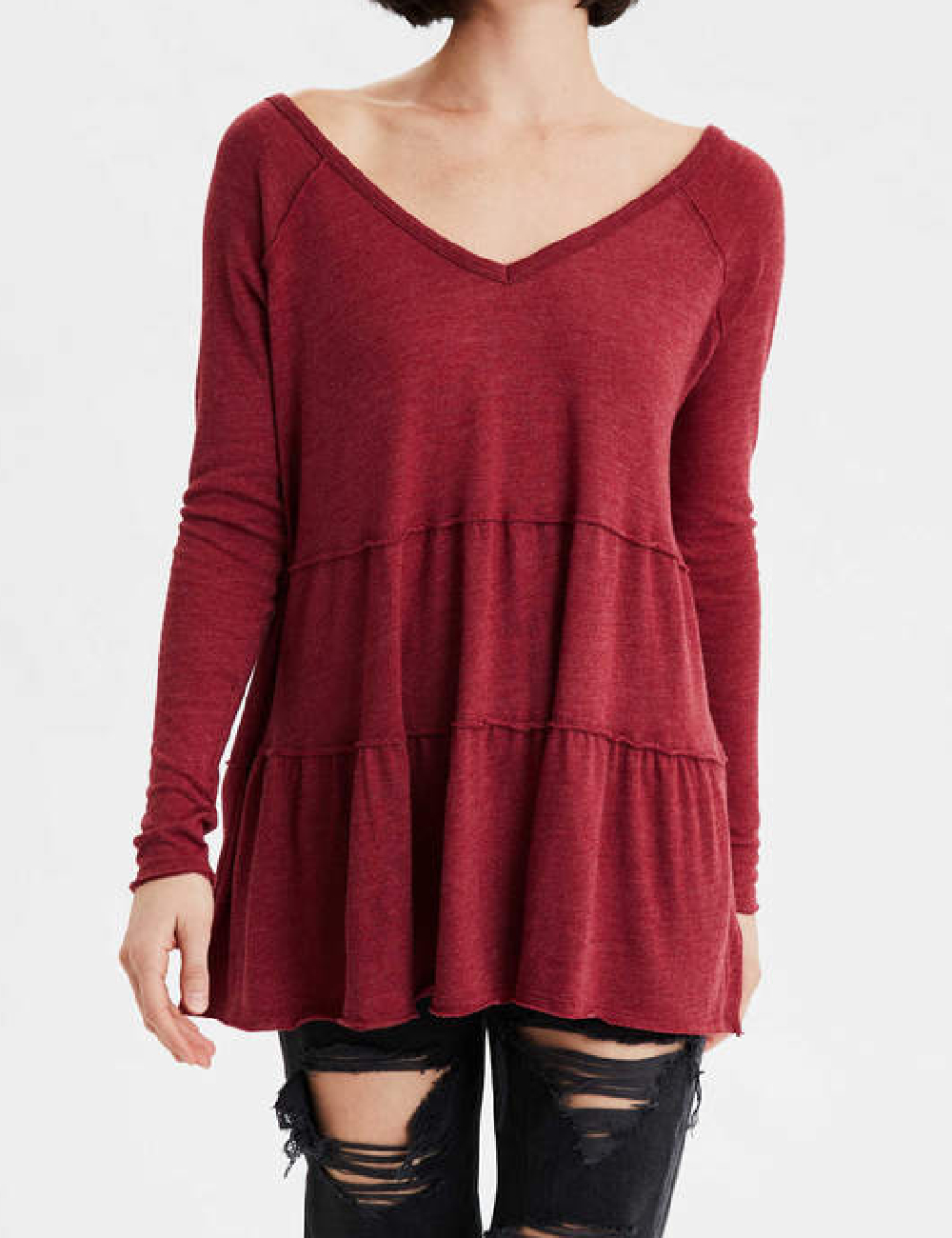 Bluza American Eagle, visiniu