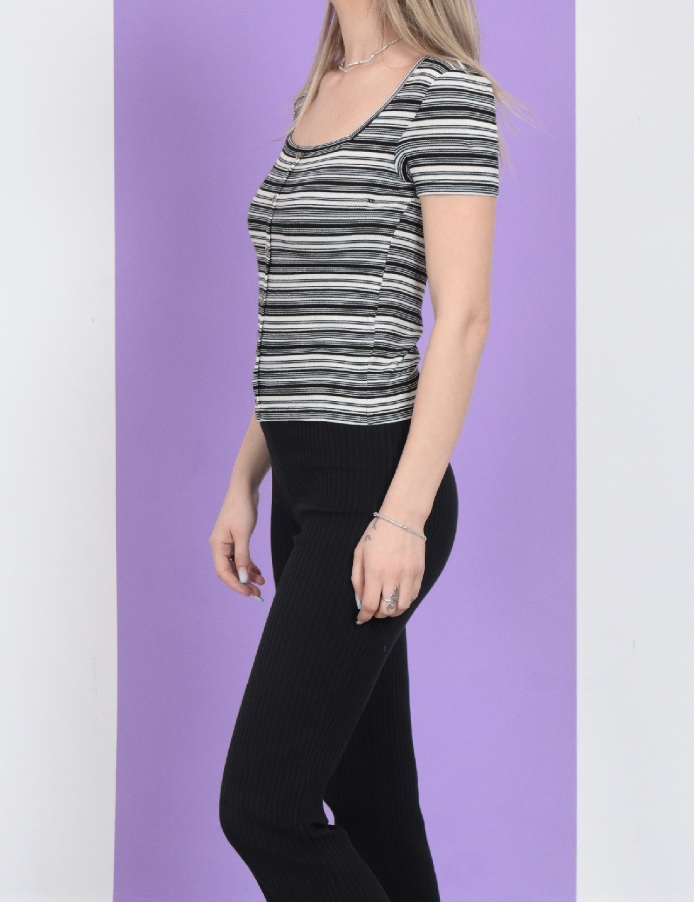 Top American Eagle, alb/negru - 1 | YEO