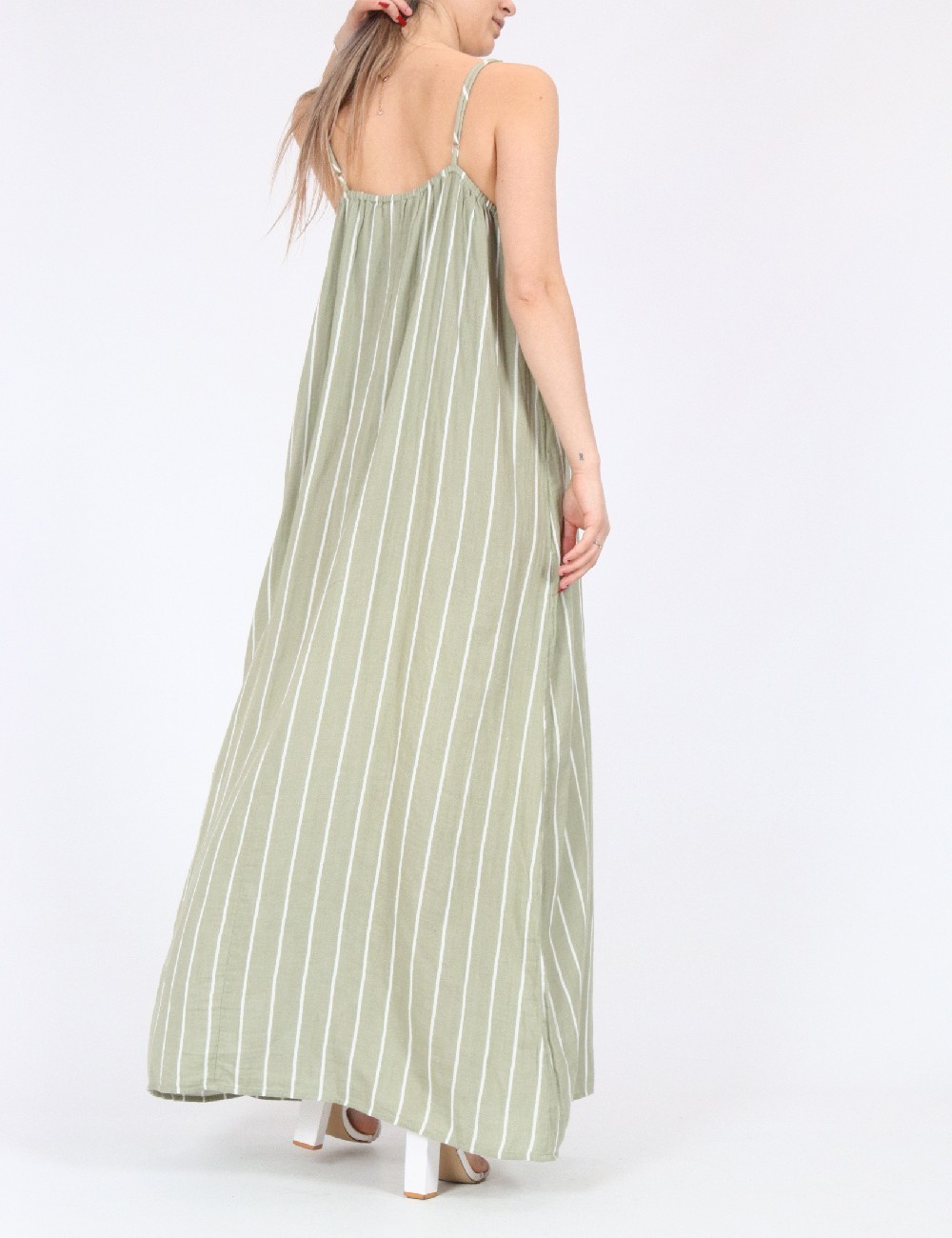 Rochie lunga Oversize Only, verde - 1 | YEO