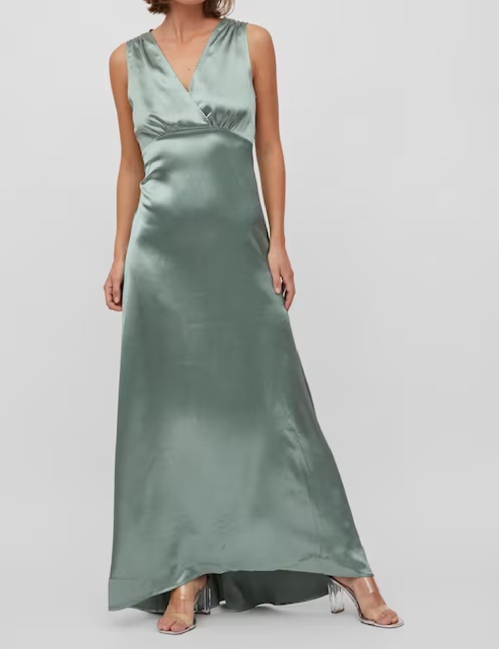Rochie lunga Vila, verde - 1 | YEO