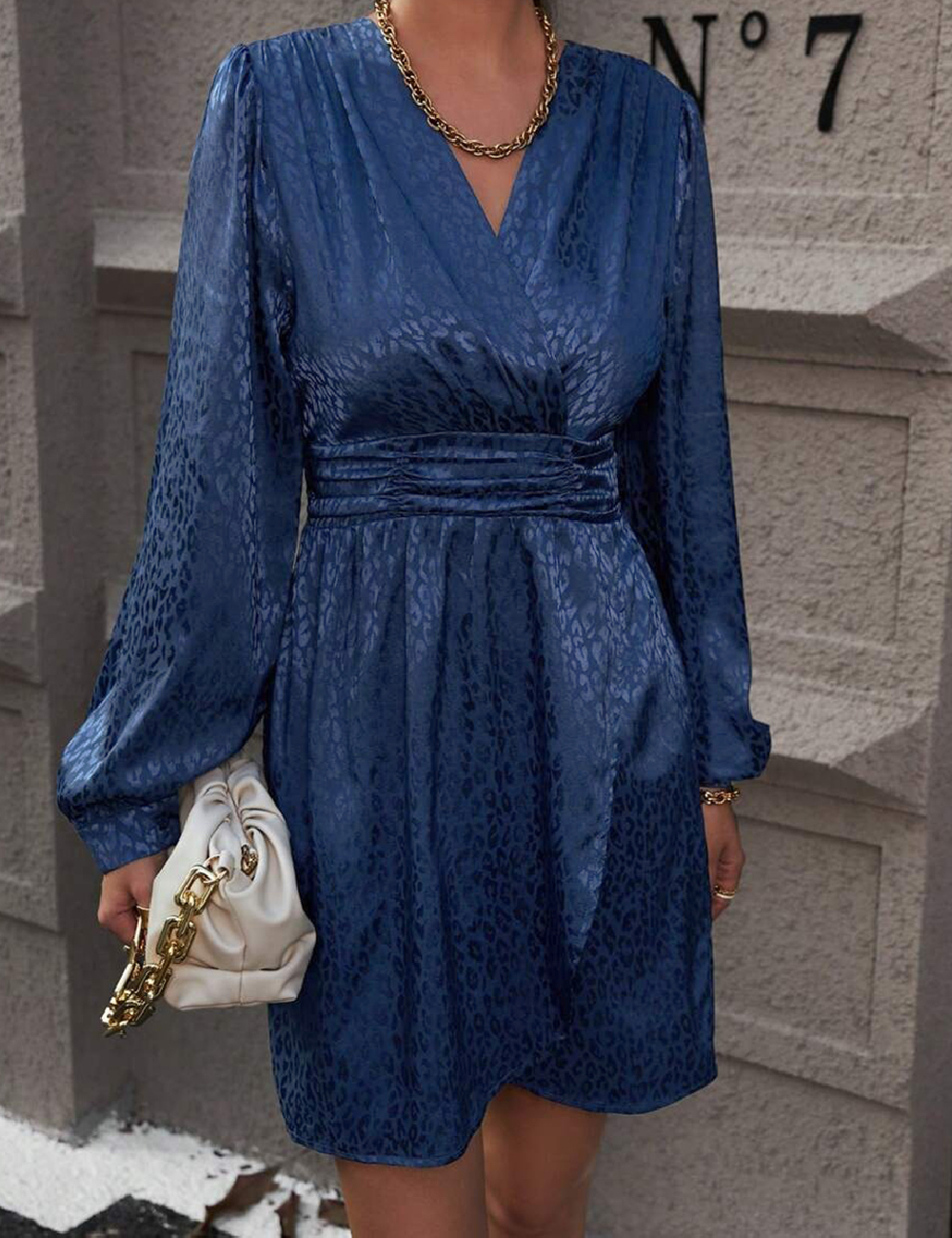 Rochie scurta SHEIN, bleumarin