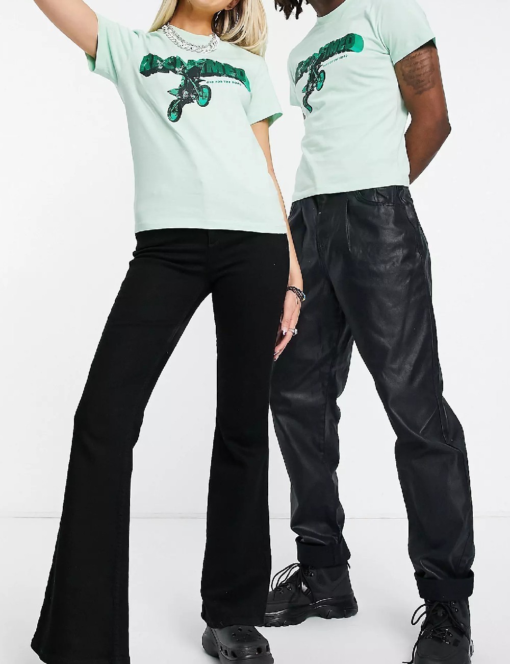 Tricou Reclaimed Vintage, verde - 1 | YEO