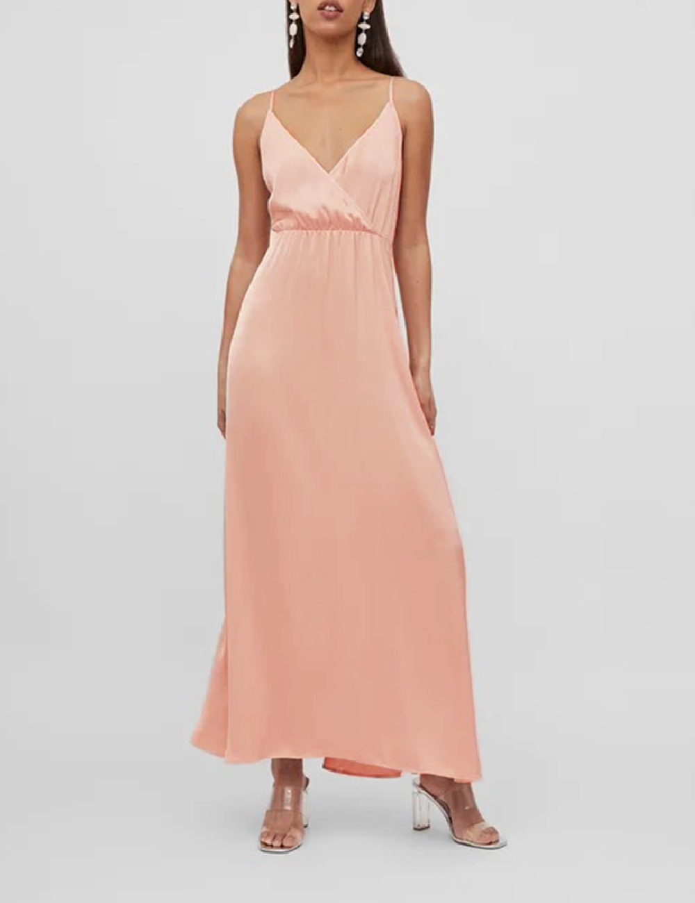 Rochie lunga Vila, roz