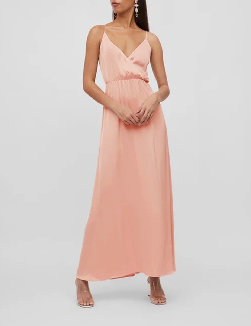 Rochie lunga Vila, roz - 1 | YEO