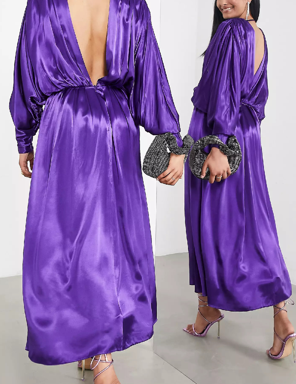 Rochie lunga ASOS, mov - 1 | YEO