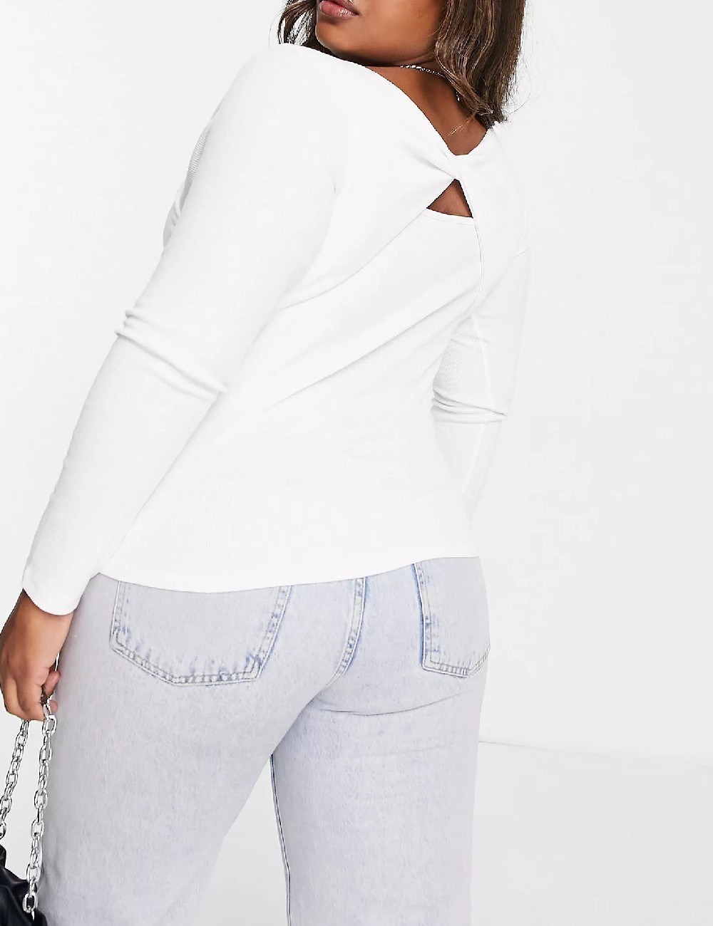 Bluza ASOS Curve, alb - 1 | YEO