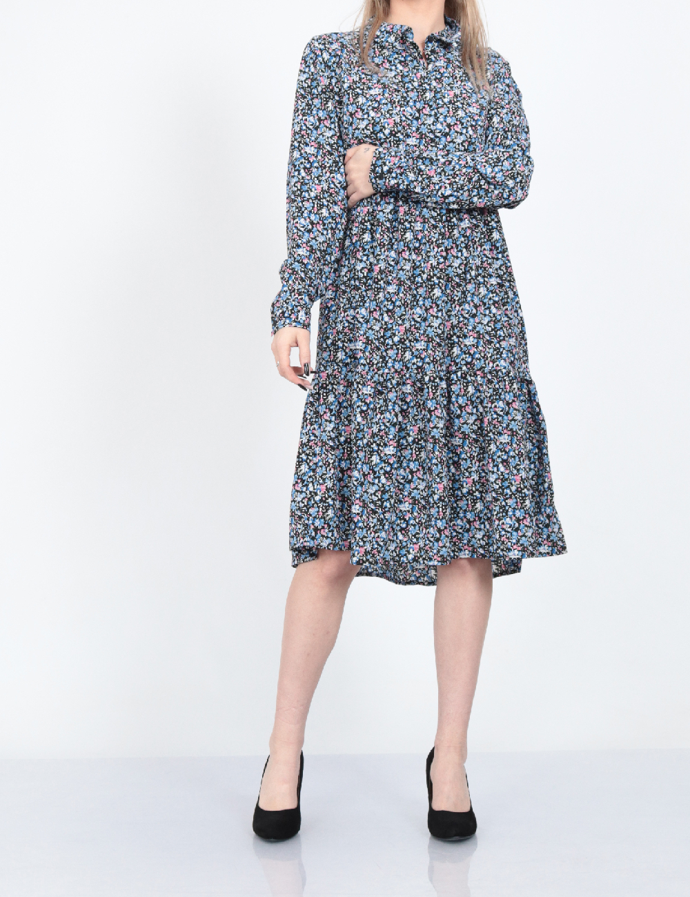 Rochie medie Jacqueline de Yong, albastru