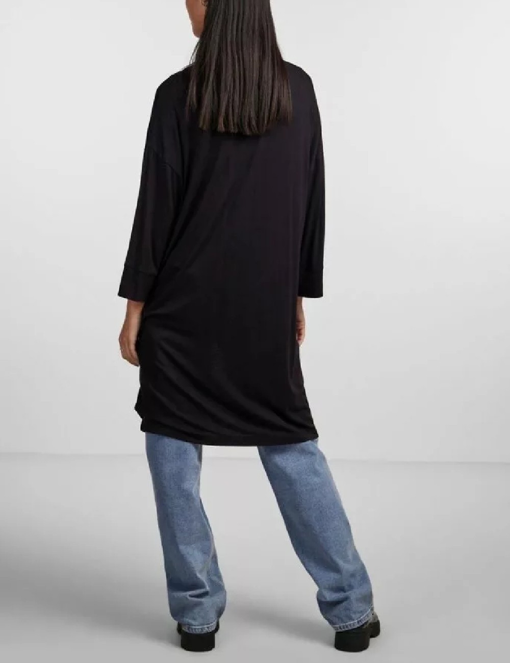 Cardigan Pieces, negru - 1 | YEO