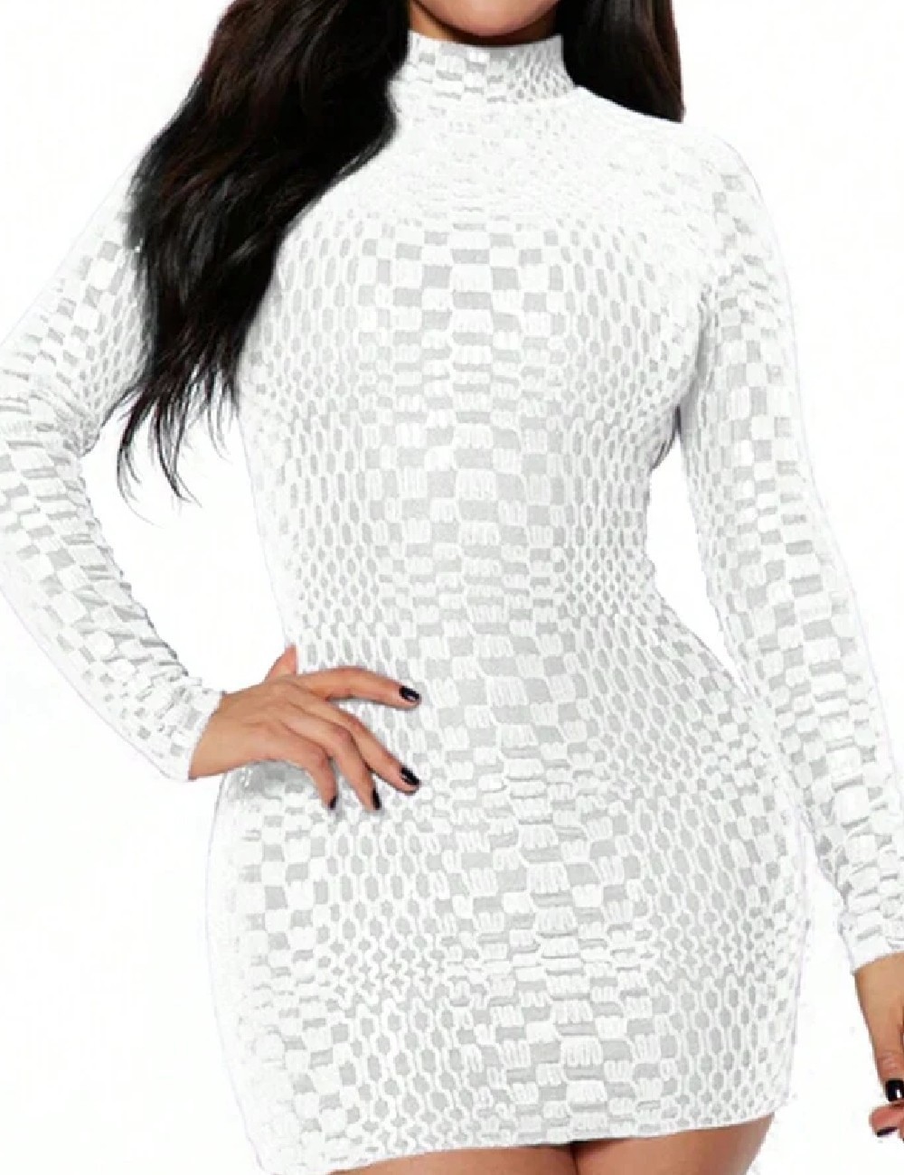 Rochie scurta SHEIN, alb - 1 | YEO