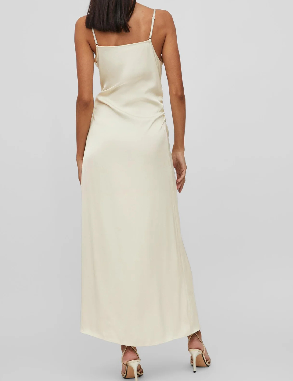 Rochie lunga Vila, crem - 1 | YEO