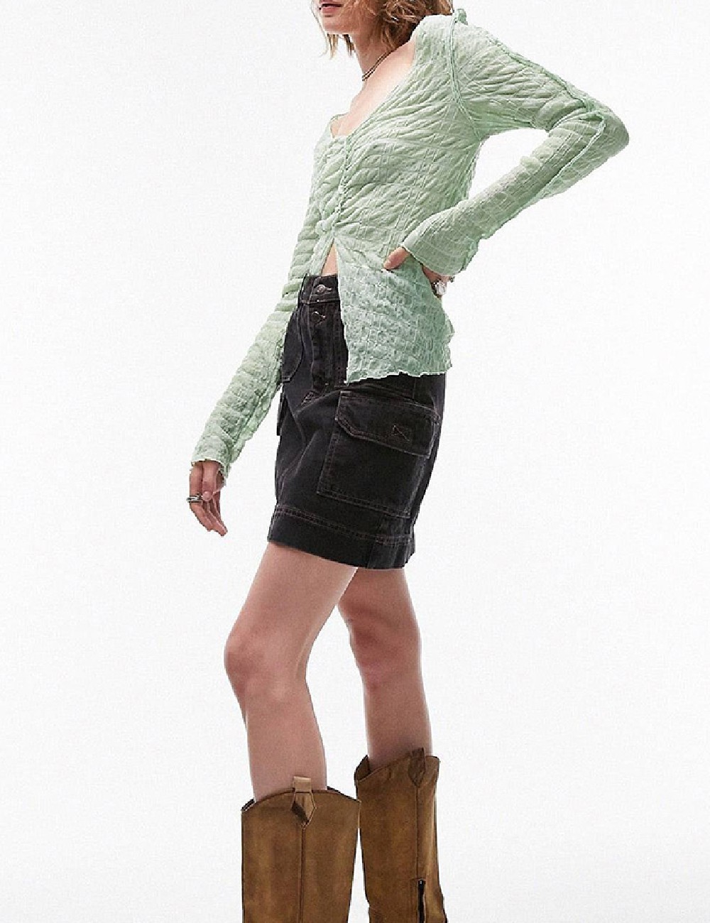 Bluza Top Shop, verde - 1 | YEO