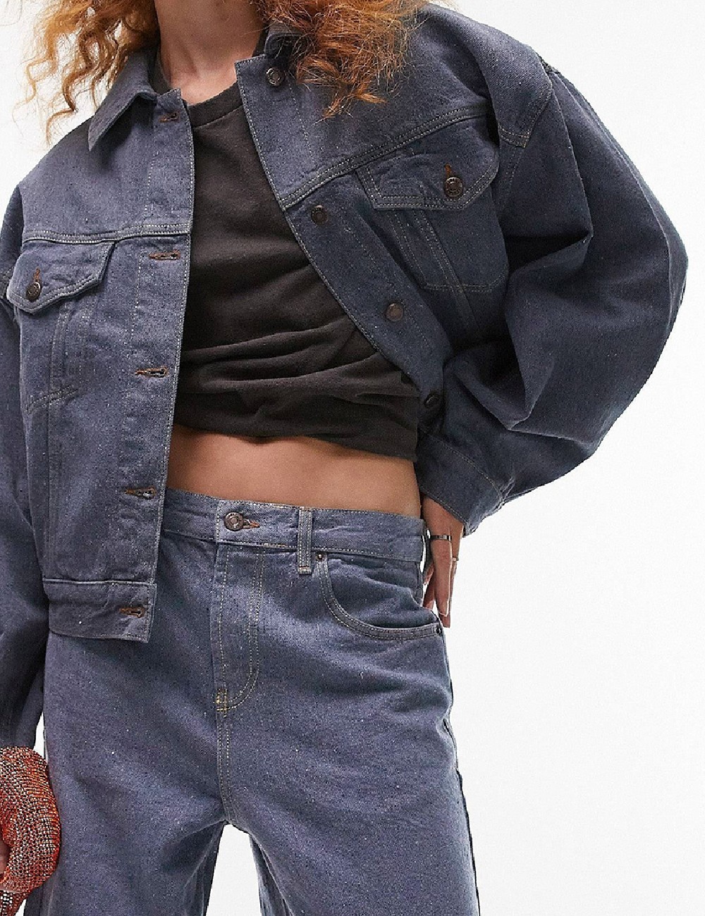 Blugi Top Shop, albastru - 1 | YEO