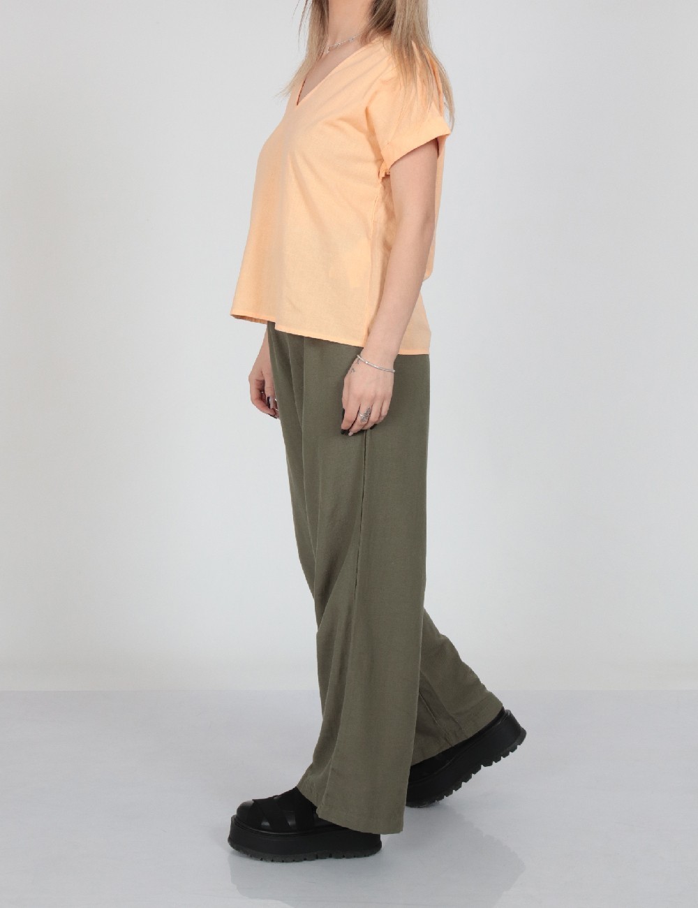 Bluza Vila, portocaliu - 1 | YEO
