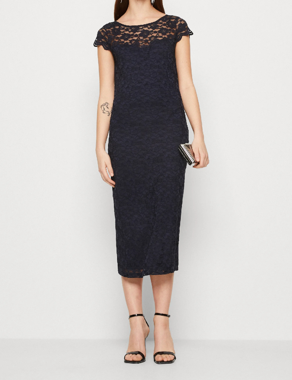 Rochie medie Vila, bleumarin