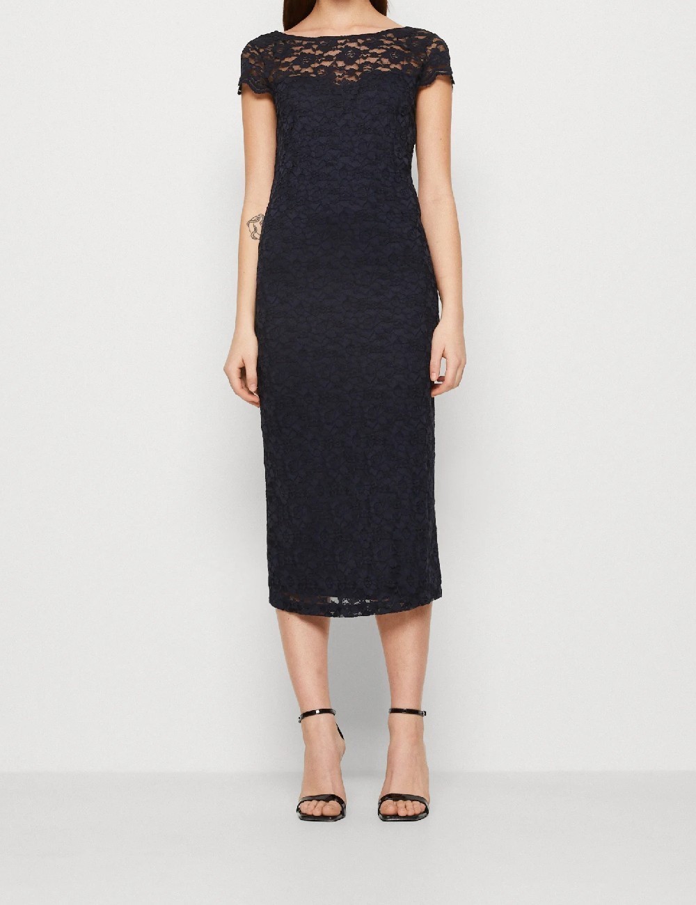 Rochie medie Vila, bleumarin - 1 | YEO