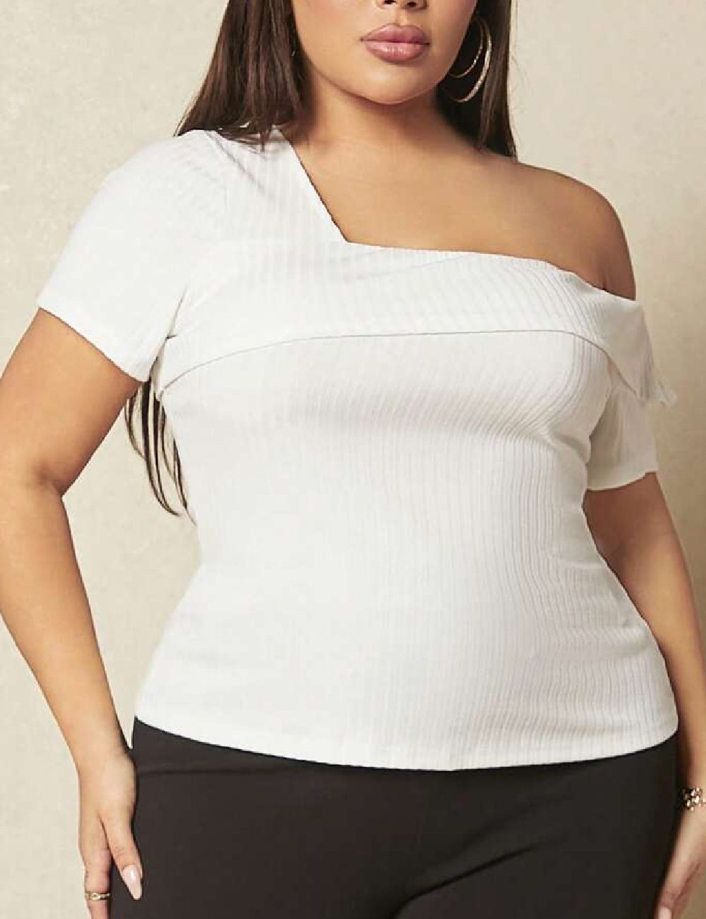 Bluza SHEIN CURVE, alb