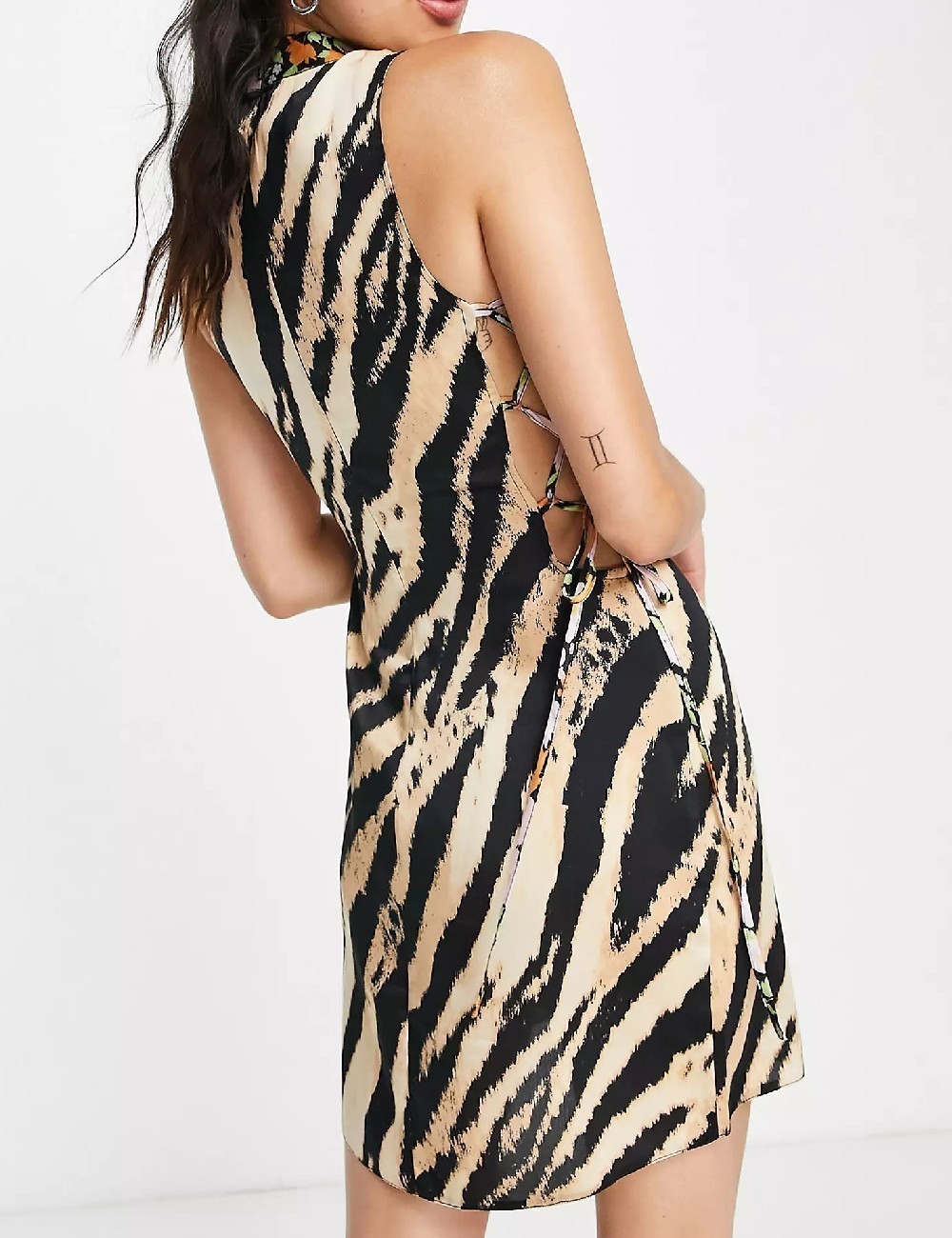 Rochie scurta ASOS, negru/crem - 1 | YEO