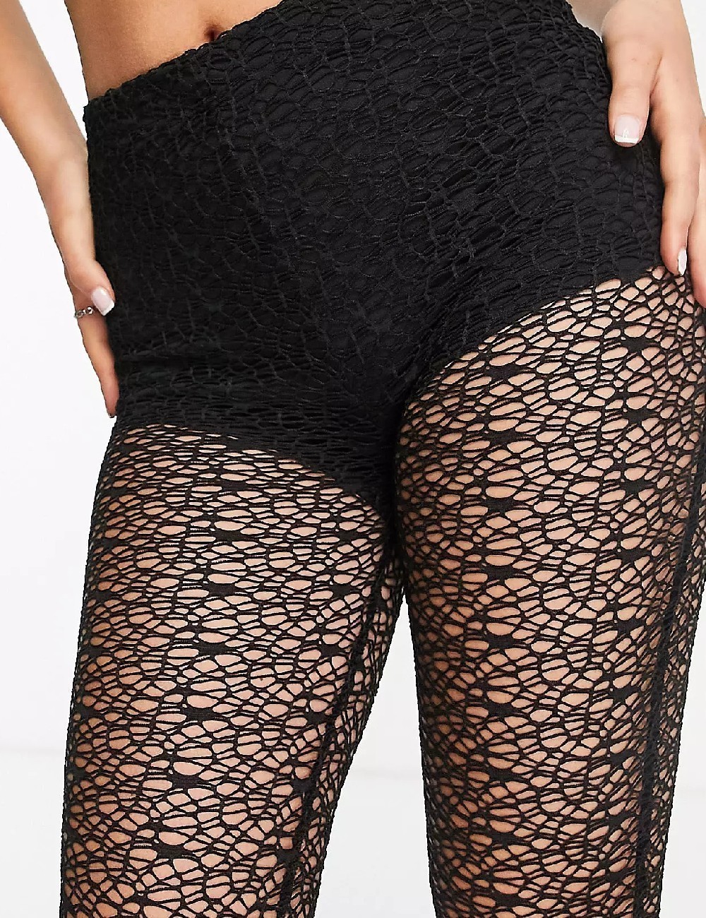 Pantaloni Reclaimed Vintage, negru - 1 | YEO