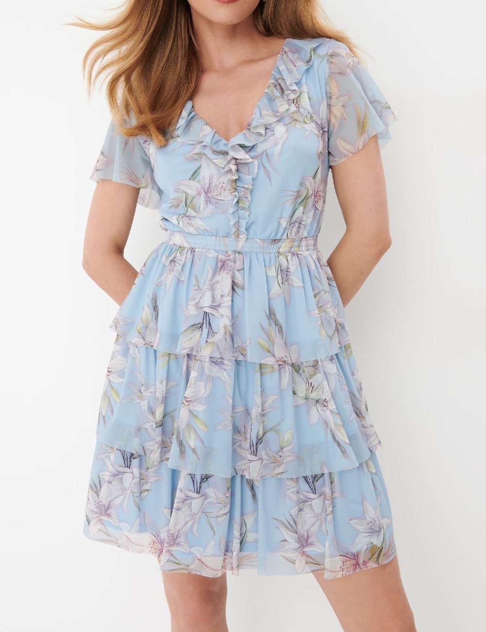 Rochie scurta Mohito, albastru - 1 | YEO