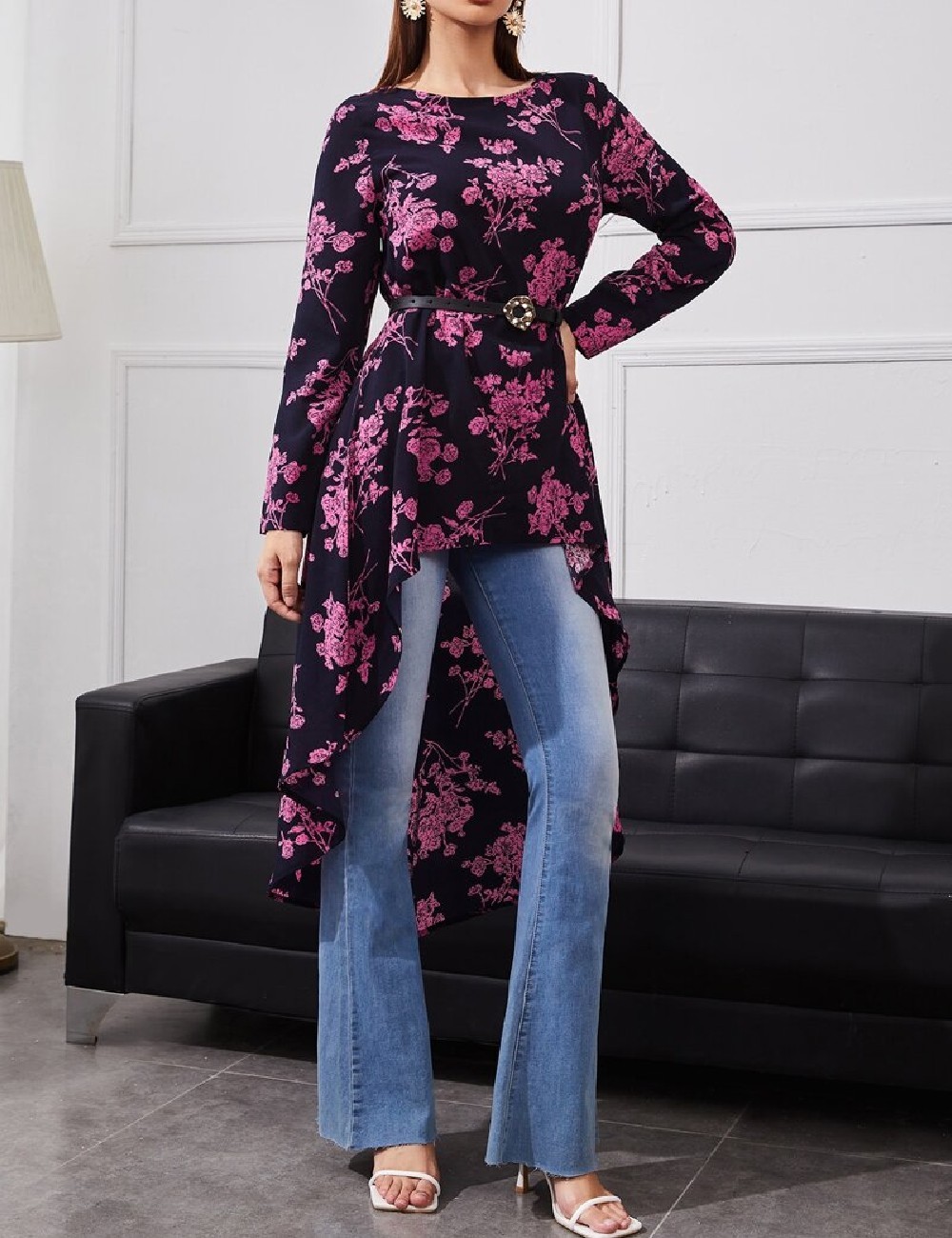 Bluza SHEIN, bleumarin inchis - 1 | YEO