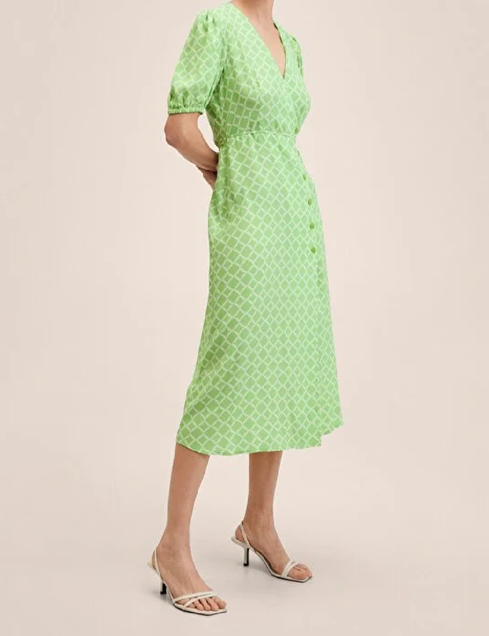 Rochie medie Mango, verde
