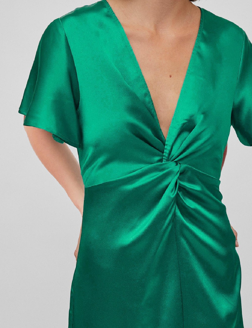 Rochie lunga Vila, verde - 1 | YEO