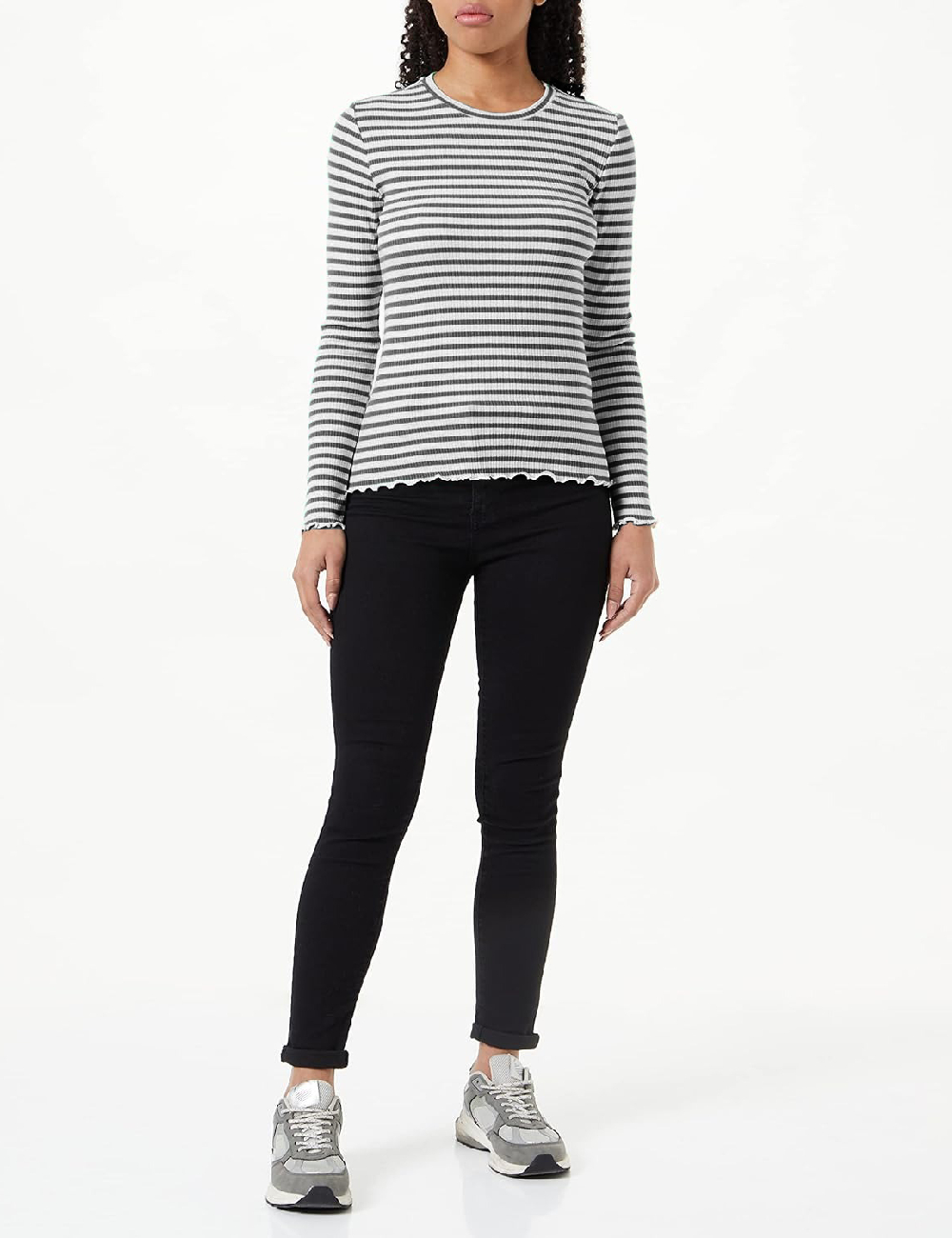 Bluza Only, alb/negru