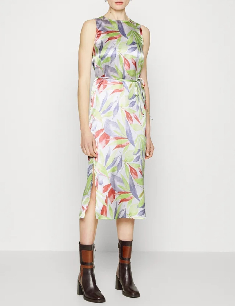 Rochie medie Vila, verde - 1 | YEO