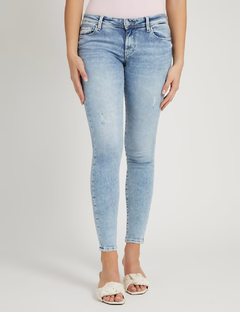Blugi Guess, bleu