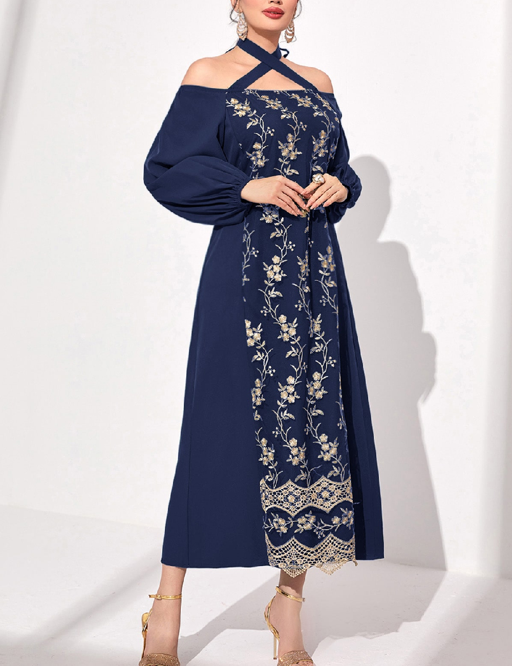 Rochie medie SHEIN, albastru
