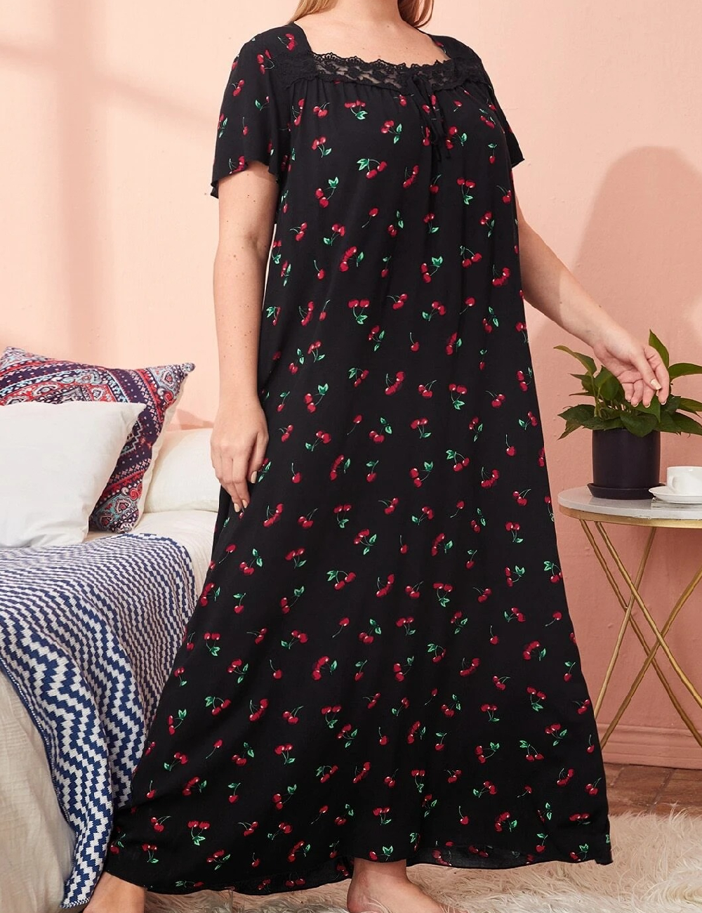 Rochie lunga SHEIN CURVE, negru