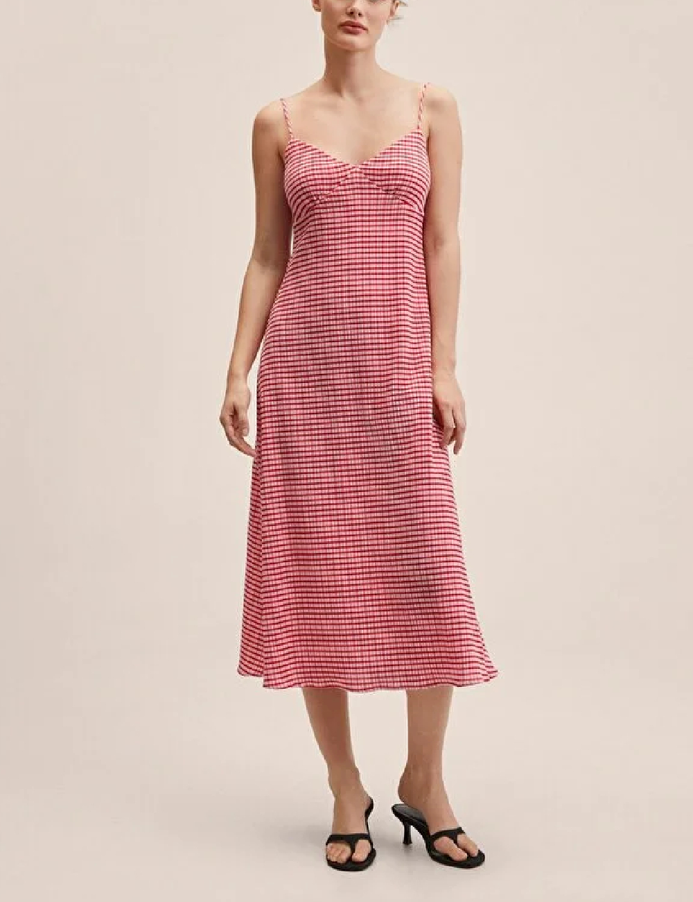 Rochie medie Mango, rosu