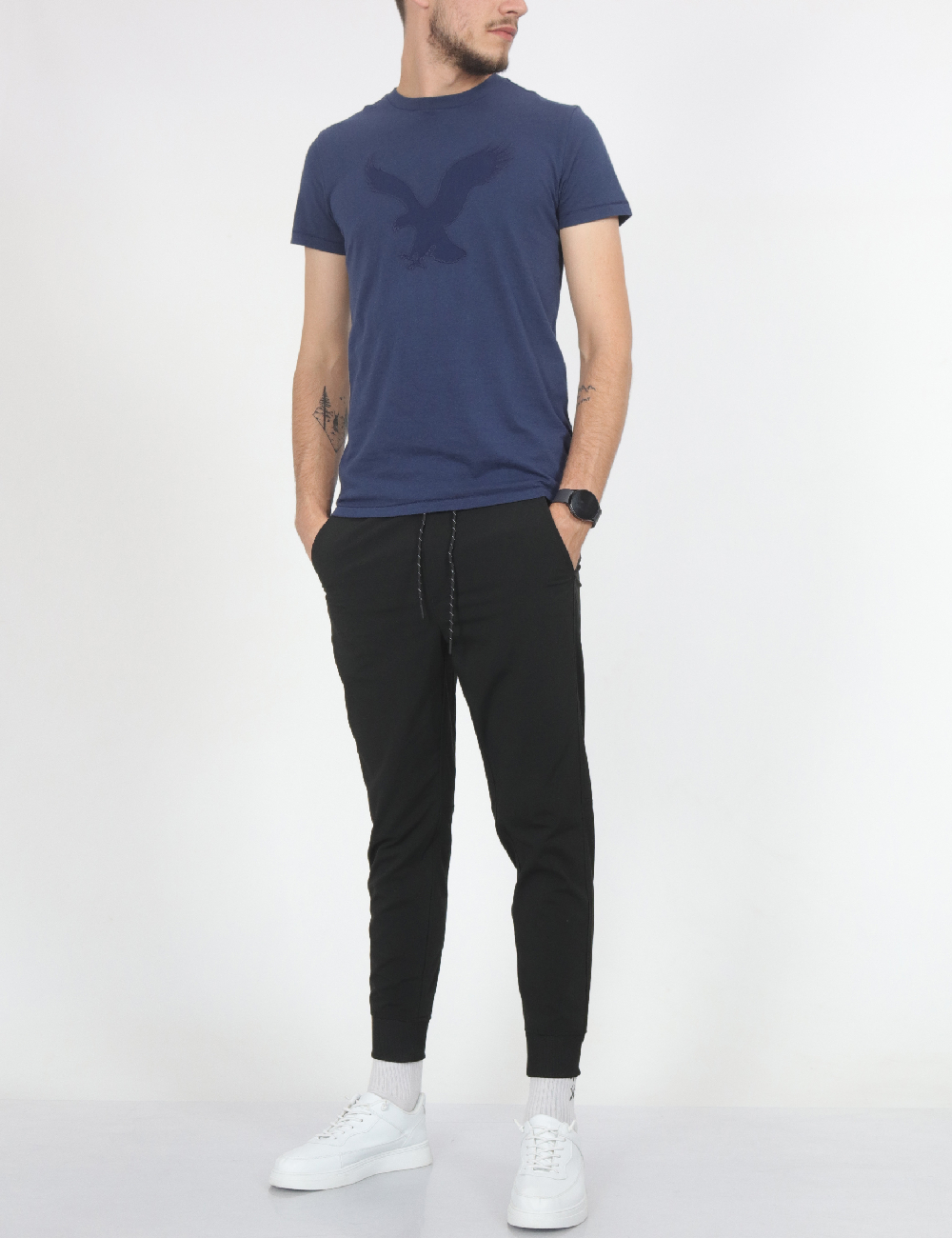 Pantaloni American Eagle, negru