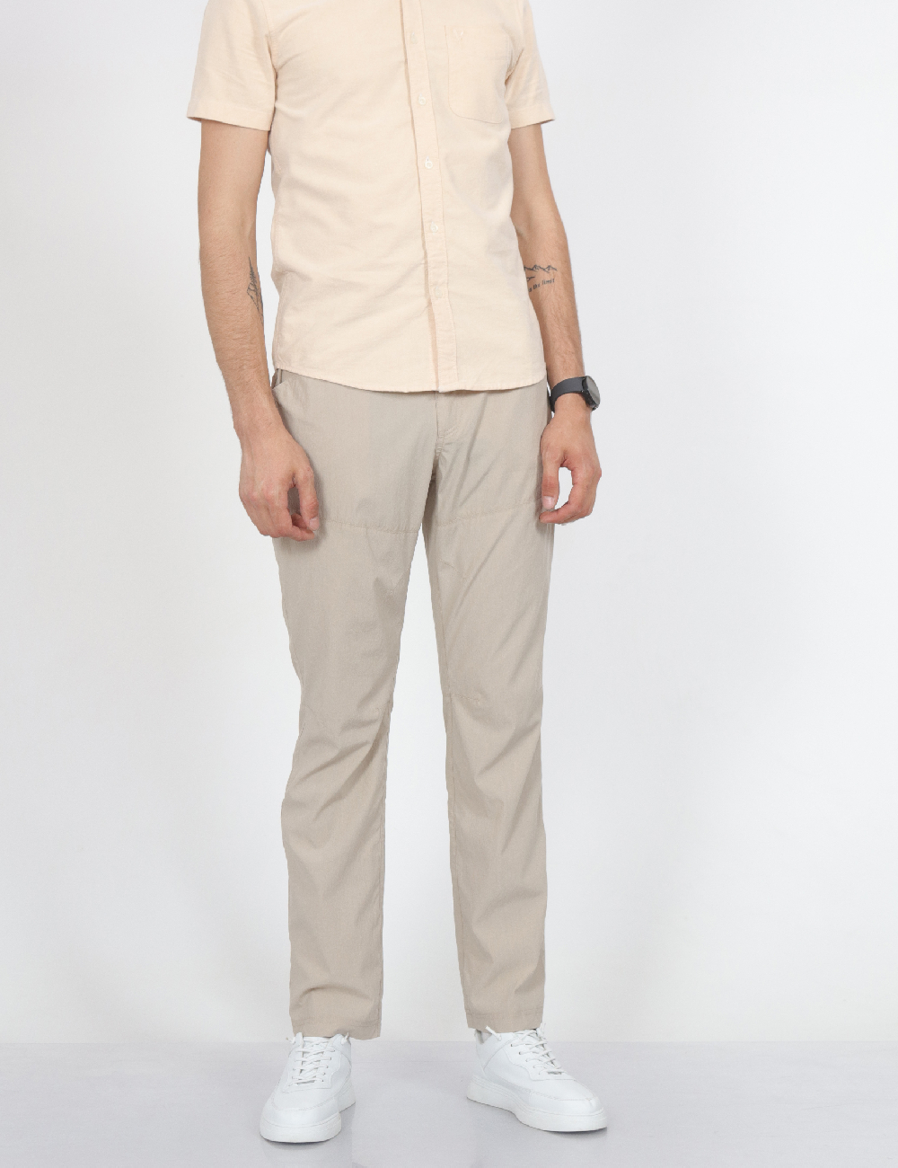 Pantaloni Guess, crem