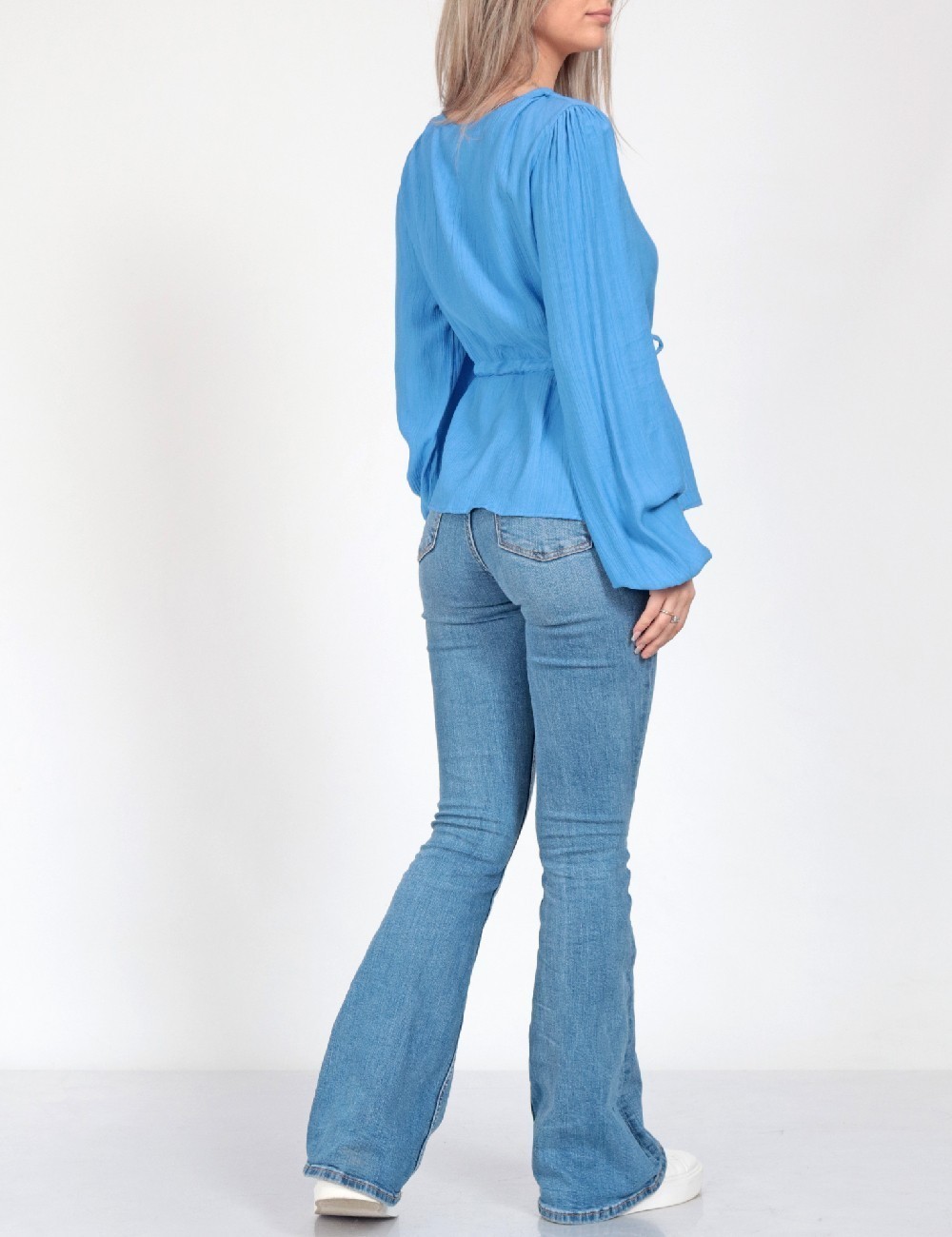 Bluza Pieces, albastru - 1 | YEO