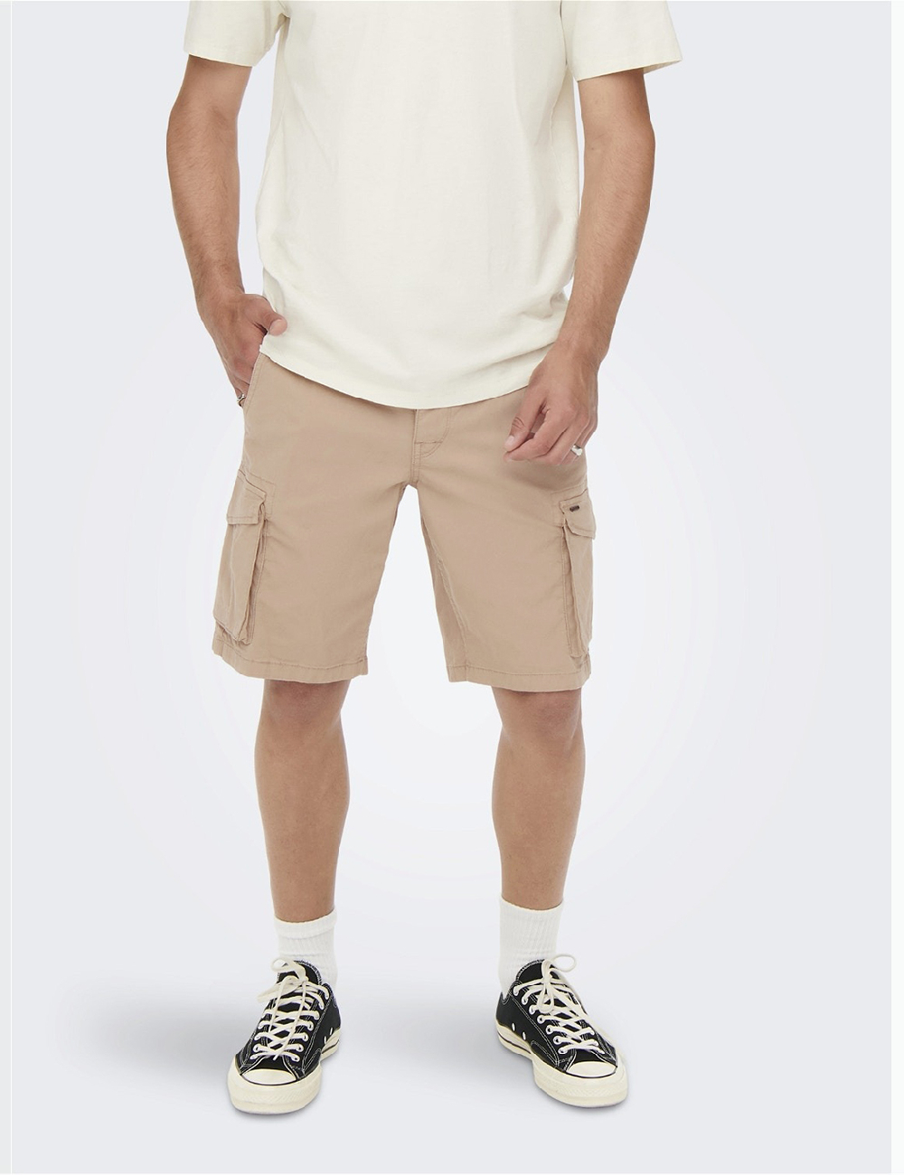 Pantaloni scurti Only, maro