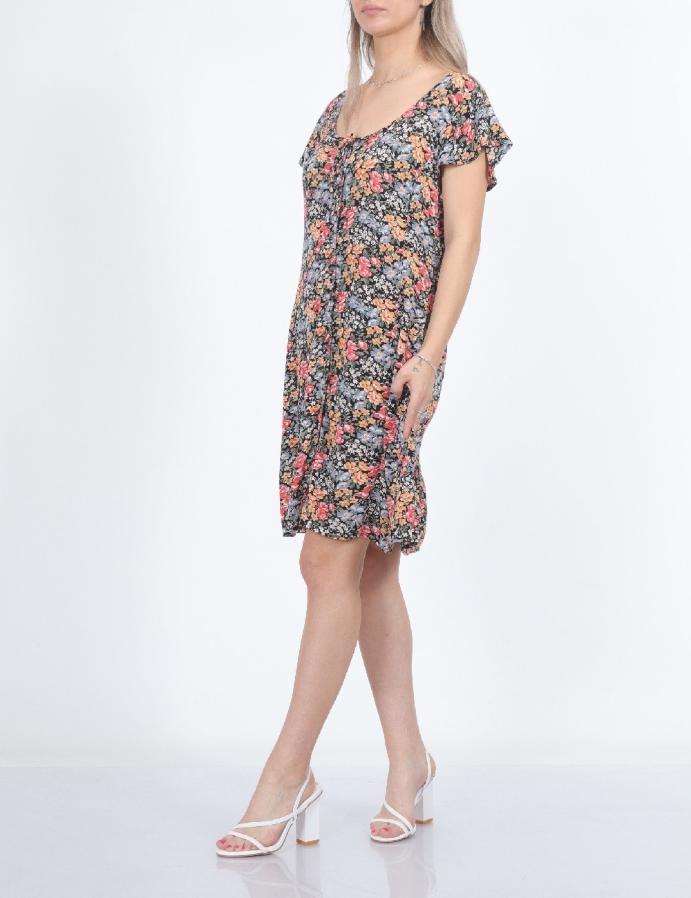 Rochie scurta American Eagle, floral print - 1 | YEO