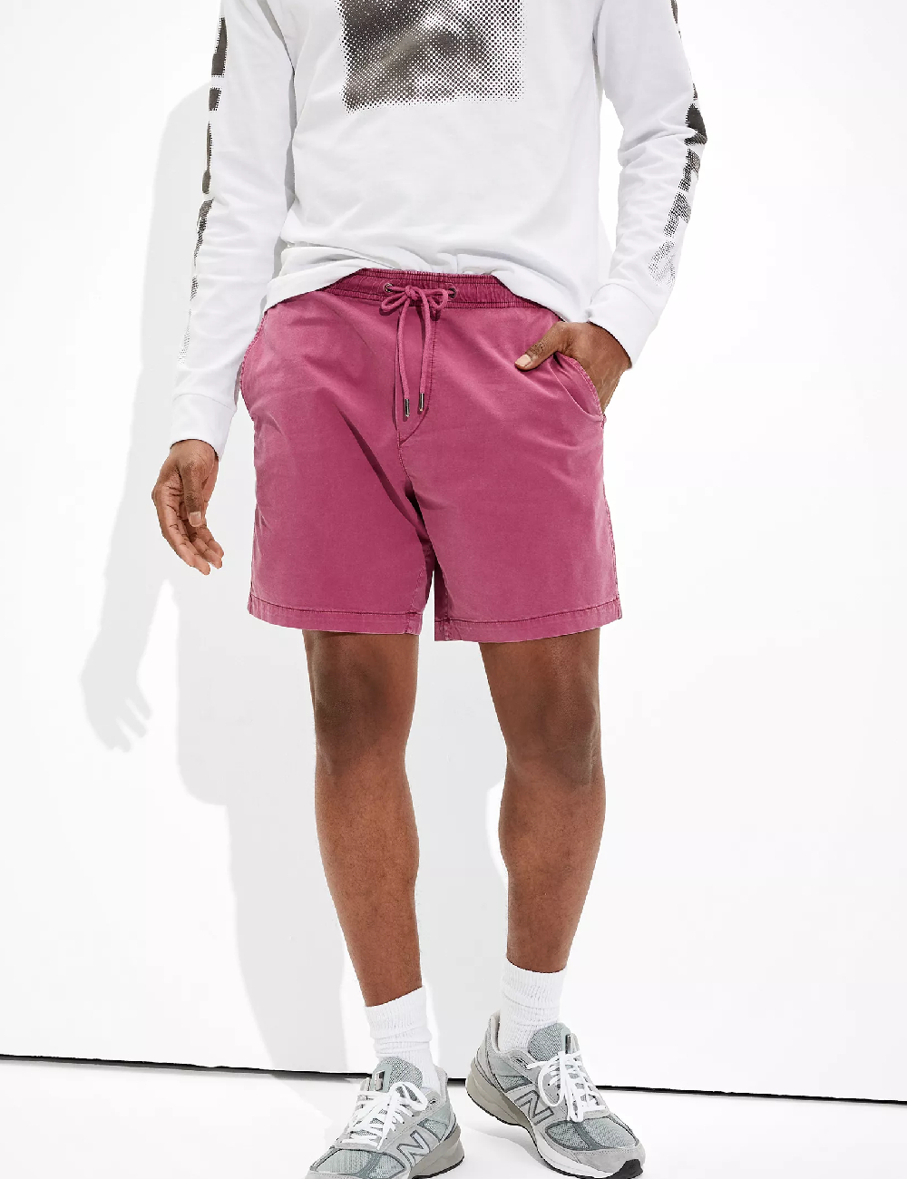 Pantaloni scurti American Eagle, roz
