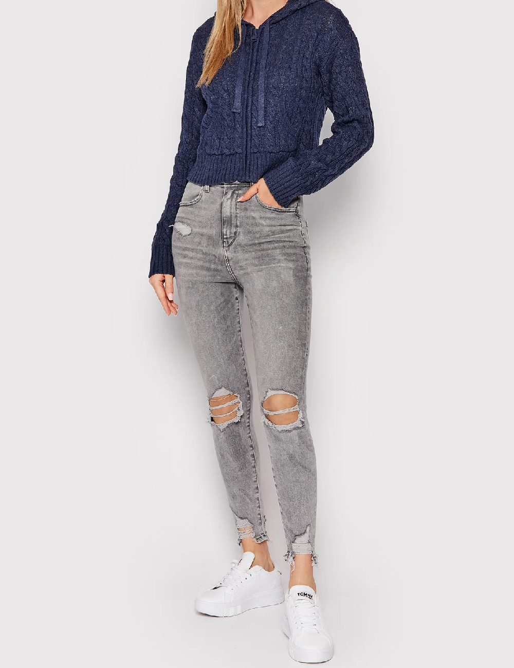 Blugi American Eagle, gri